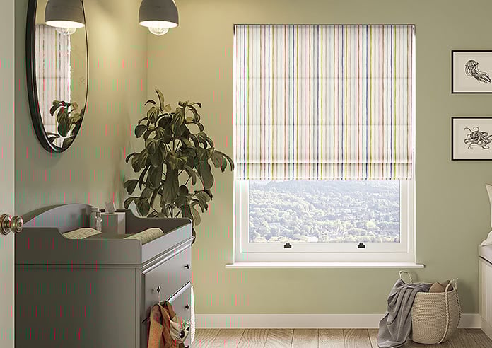 Vintage Stripe, Promenade - Motorised Roman Blind - Image 3